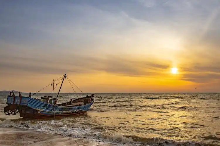 摄于营口白沙湾.