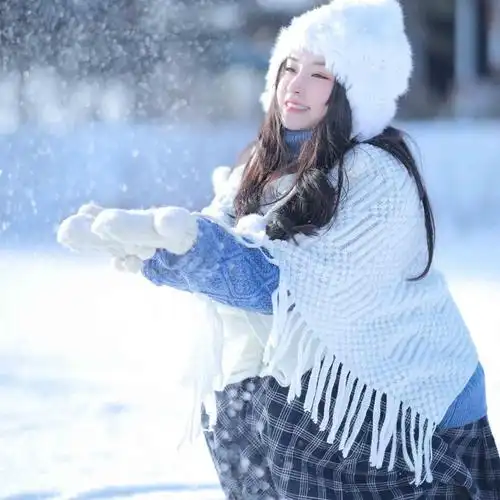 唯美雪地美女头像,图片,女生头像-qq个性网