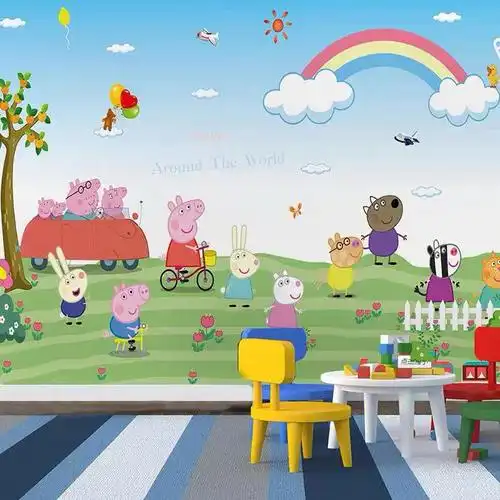 卡通背景墙壁纸