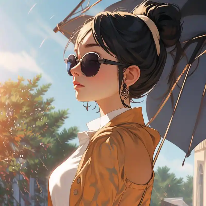 墨镜女生头像,高冷又霸气90 墨镜一戴,谁都不爱,超酷女生头像,高级