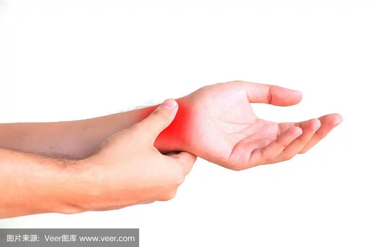 手腕手受伤,感觉疼痛.