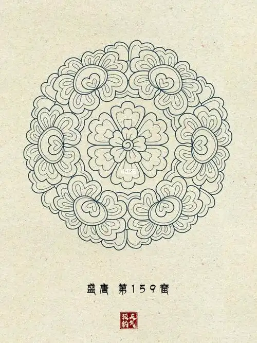 中国传统图案纹样  #图案设计  #纹样  #敦煌  #敦煌壁画  #人文薯