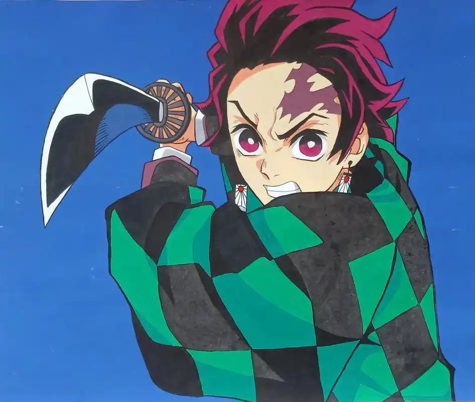 本人画的鬼灭之刃炭治郎系列