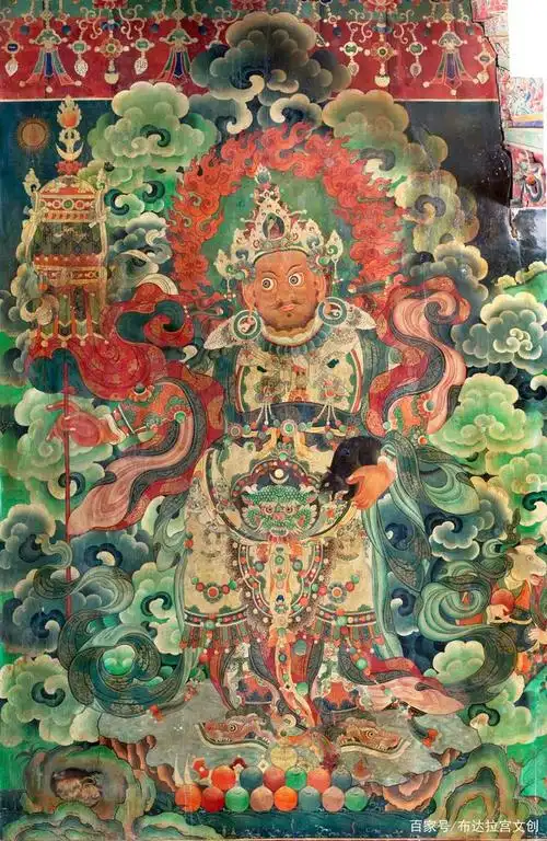 布达拉宫壁画 多闻天文(即财宝天王)
