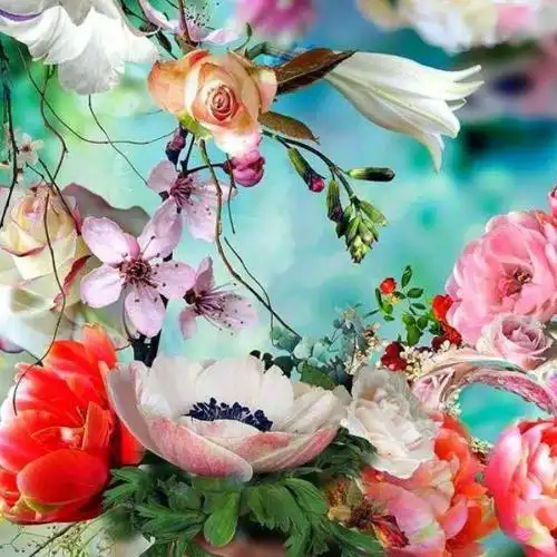 中老年头像大全女人精美鲜花的微信头像