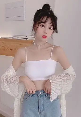 抹胸上衣露肩女外穿小背心黑色短款防走光内搭裹胸打底衫吊带内衣