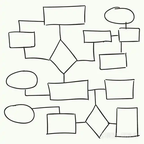 抽象的流程图矢量设计