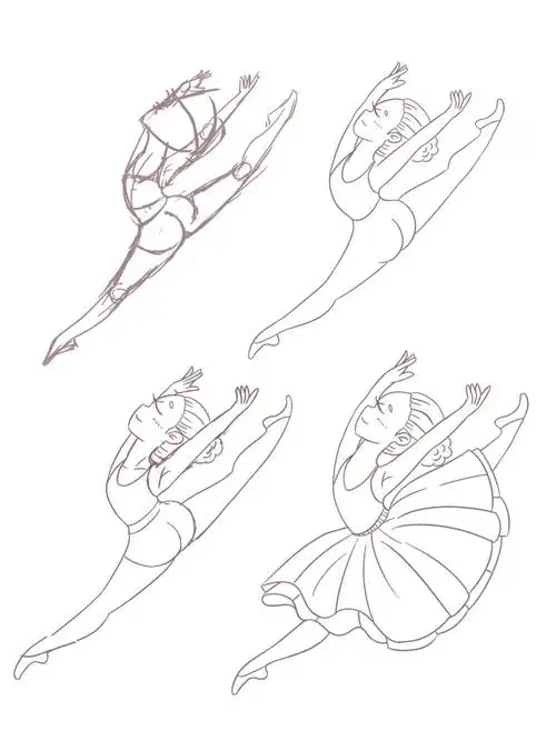 芭蕾舞女孩绘画|绘画练习第13张