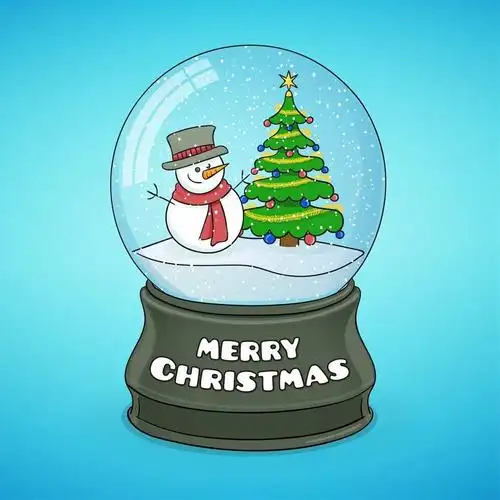 地球村星体园幼儿园大一班美术活动——圣诞水晶球