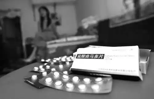 一名女子曾对药品"盐酸曲马多"成瘾,每天要吞食三四十片. cfp供图