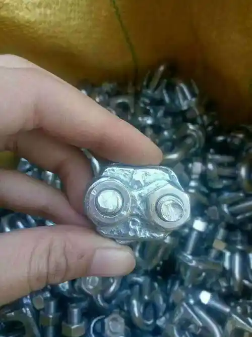 钢丝绳卡头锁扣钢丝绳夹扣紧线器玛钢重型四爪夹子u型夹扣紧绳器m3