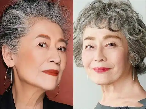 白发不染,穿衣简单不扮嫩,却意外的优雅|发型|妆容|穿搭|气质感|上海