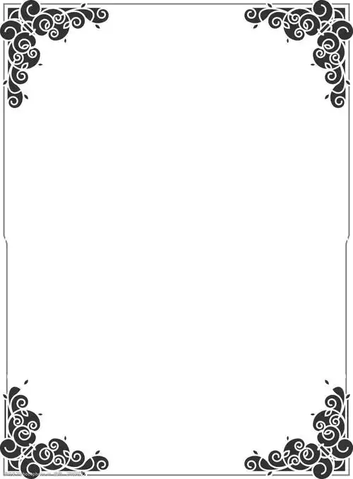 精美古典花边边框设计矢量素材