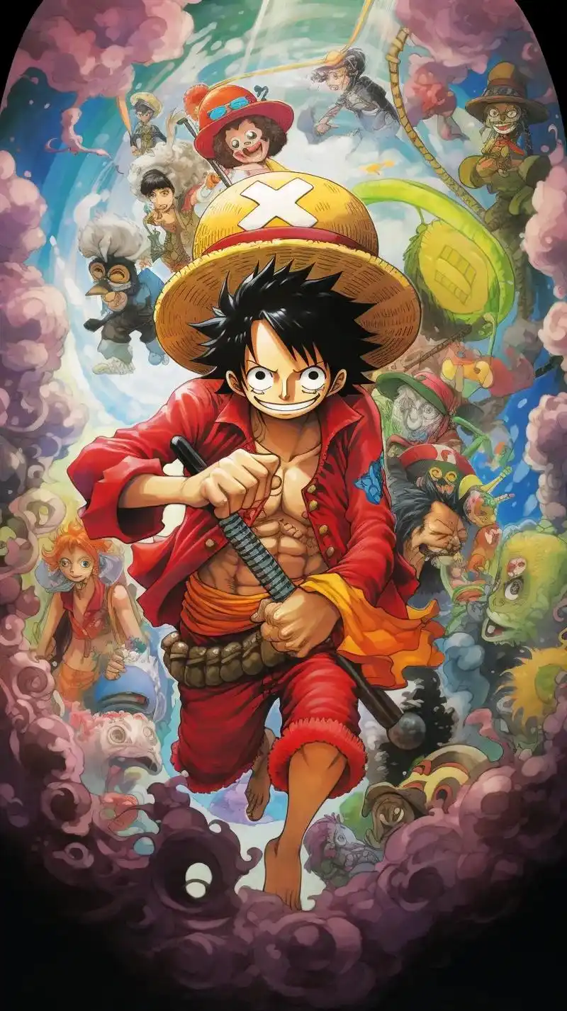 送你一张壁纸 #海贼王 #路飞 大海之上,我是船长 - 抖音