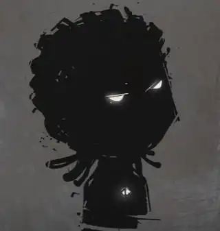 一个小黑人又跑又跳.图标就是下头这个小黑影