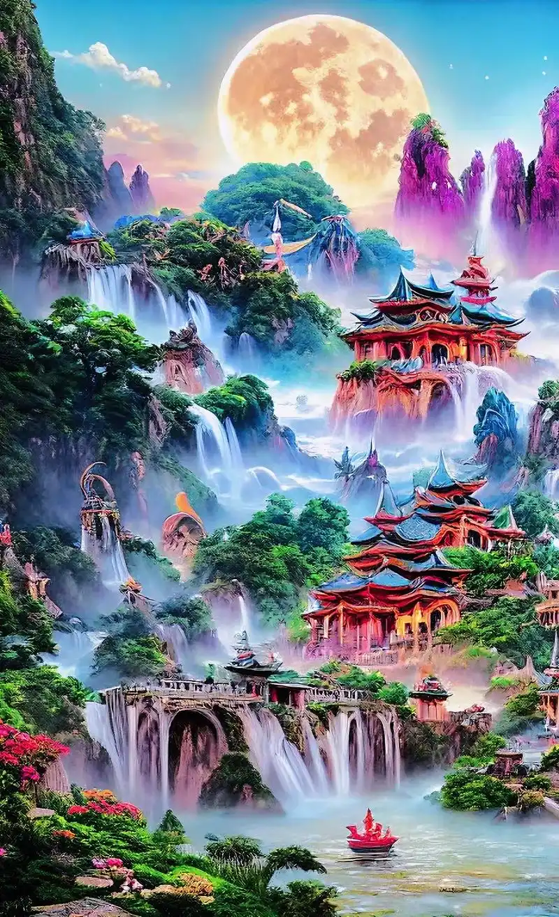 让你一不小心误入了,天宫仙境,养了眼醉了心……#手机壁纸 # - 抖音