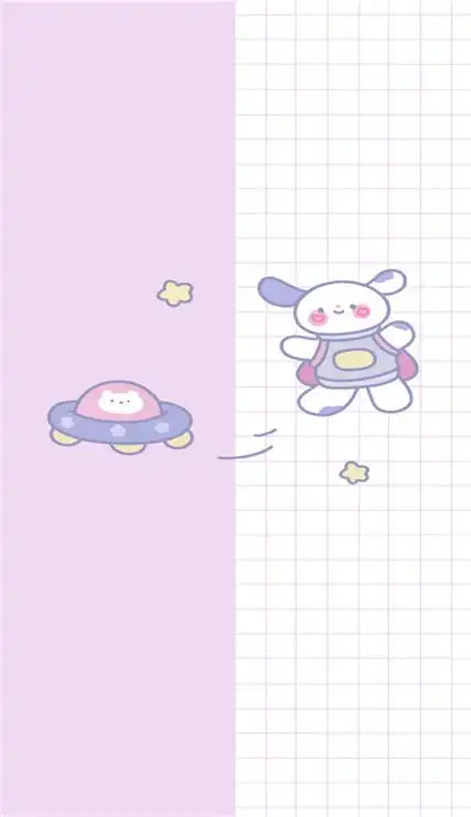 可可爱爱的分屏闲聊背景壁纸