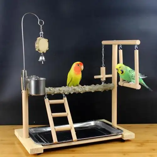 鹦鹉站架玄凤秋千树枝鸟笼置物架配件大全全站其他