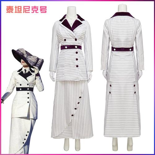 电影泰坦尼克号cos女主角rose露丝cosplay影视服装