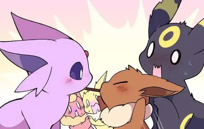 太阳伊布&月亮伊布 twi:azuma_m #宝可梦##神奇宝贝# 676767