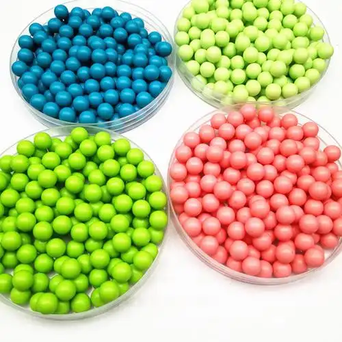 塑料无孔彩色珠子 亲子互动弹珠玩具 摇奖机游戏珠 玩具眼睛配件
