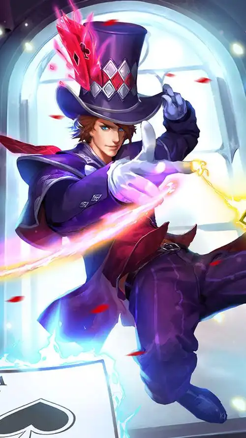 王者荣耀狄仁杰魔术师手机锁屏壁纸