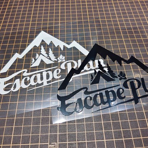 逃跑计划乐队logo标志车贴纸贴画笔记本行李箱电脑吉他反光装饰贴