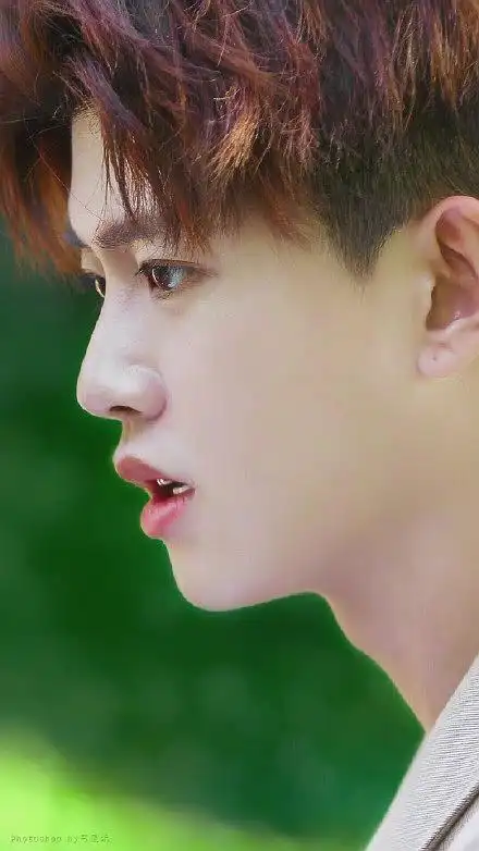 任嘉伦儿侧脸时候嘴的桃心形状好标准呀