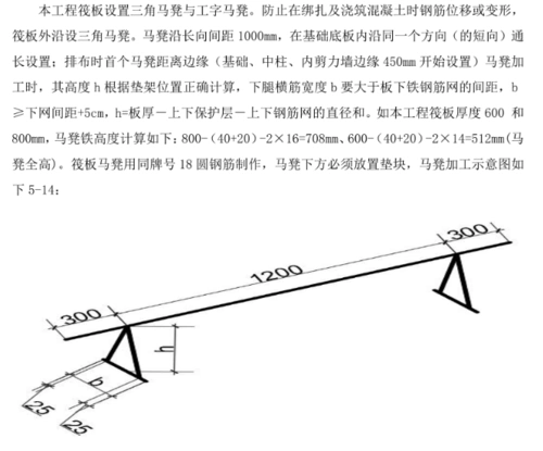 请问马凳筋怎么布置怎么计算图纸没说明是按板的受力钢筋吗谢谢