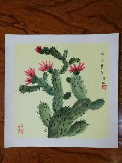 国画姜老师和孩子们的作品