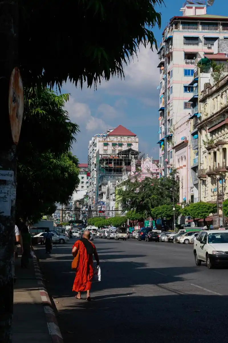 缅甸印象之仰光街头