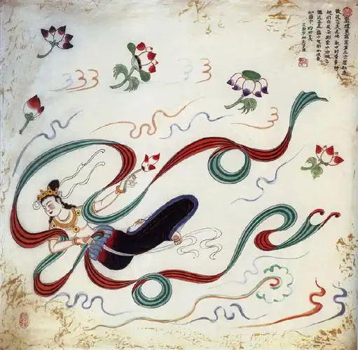 散花飞天 第320窟