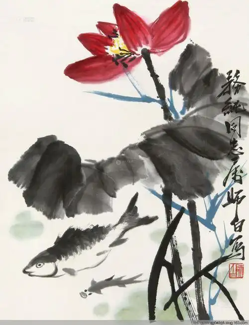 娄师白荷花作品赏析