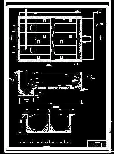 曝气沉砂池的毕业设计图