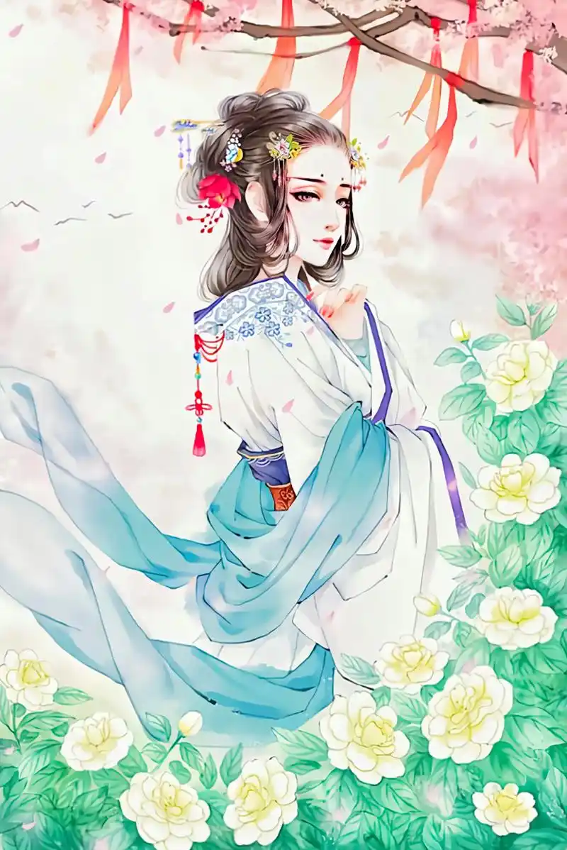 古风诗词 古风美女手绘 绝绝子