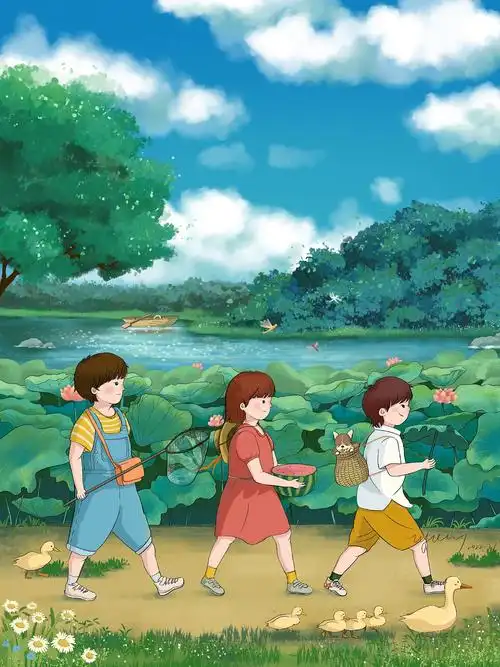 最近画的夏天 心中美好的童年