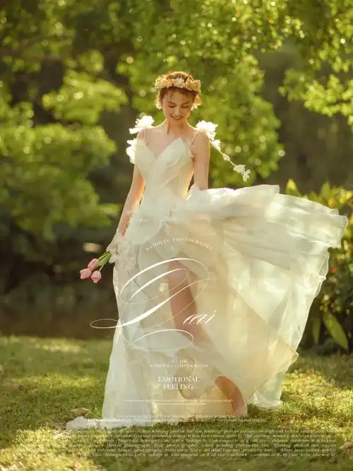 解锁森林花仙子造型这组婚纱照我又可以了