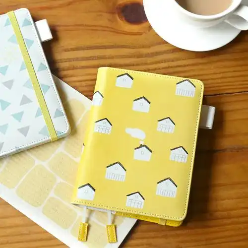 写一册手账收藏日常美好,清新日系印花封皮,显色唯美