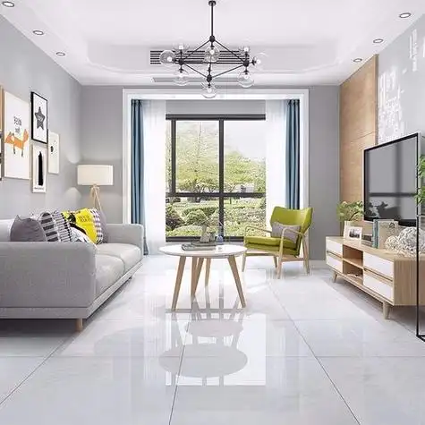 灰白客厅瓷砖效果图(灰白客厅瓷砖效果图片)