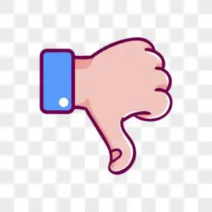 向下的大拇指图片