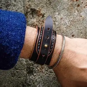 逼格小物 日本tenjin works 天神 枥木植鞣皮革手环