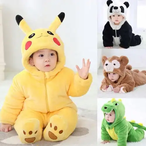 冬季婴儿连体衣加厚保暖哈衣男女宝宝棉衣爬服0-3岁1儿童外出抱服报价