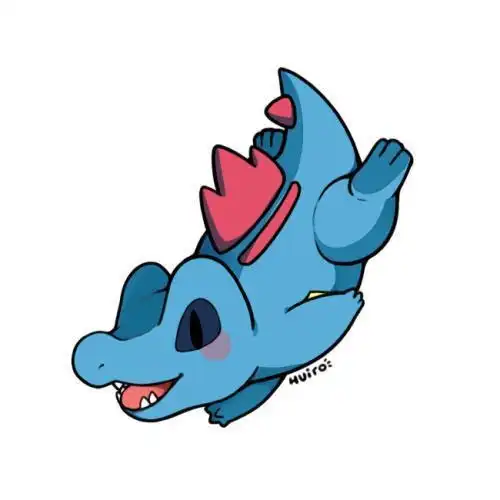 神奇宝贝小锯鳄简笔画