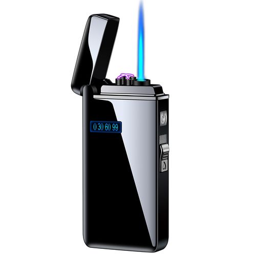 新款气电两用打火机充气充电双电电弧电子点烟器充气打火机