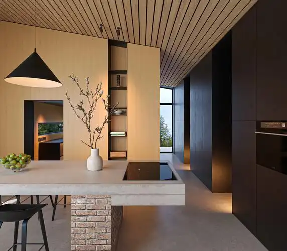 现代别墅.#效果图表现 #3dmax建模 #3d效果图 - 抖音