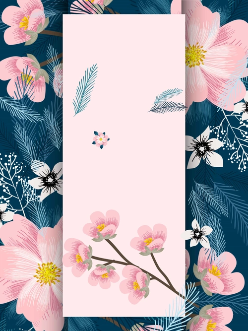 唤醒初夏深蓝色高档促销海报背景模板 - 当图网