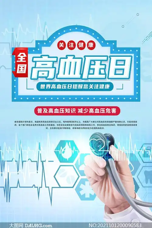 全国高血压日宣传海报设计psd素材