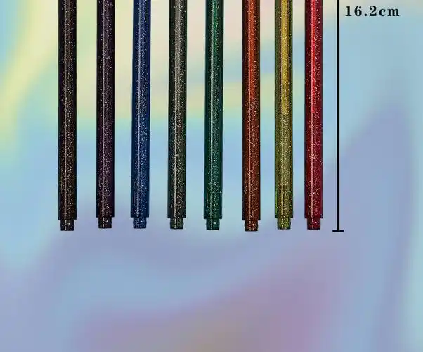 彩色闪光啫喱笔珠光闪亮银光荧光色变色金属色抖音同款网红贺卡日记