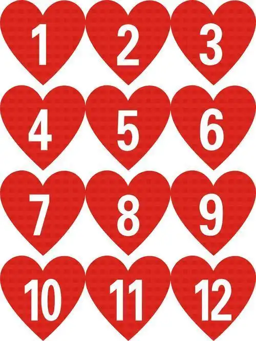 数字1一10的剪纸