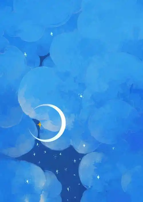 蓝色系水彩蓝色系水彩画简单